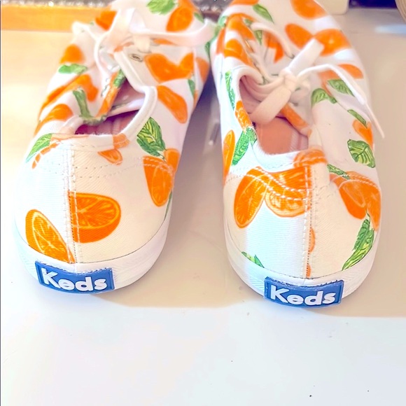Keds Orange Print Sneakers - Picture 2 of 5